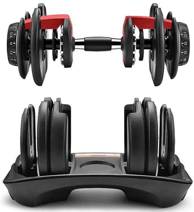 IMFIT 5lb-52.5lb Adjustable Dumbbell with Hand Grip - Black