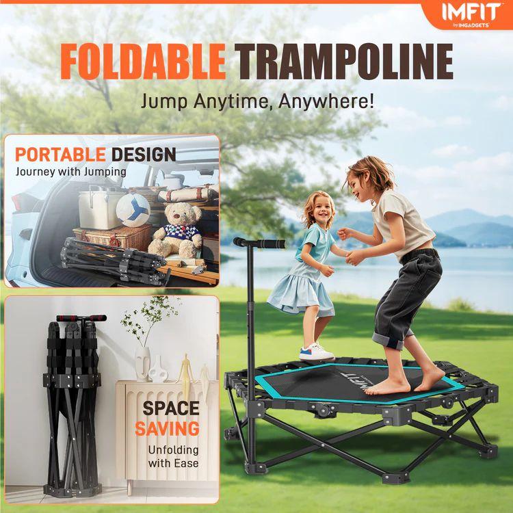 IMFIT Foldable Fitness Trampoline - Black
