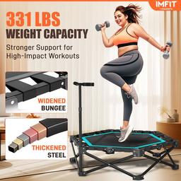 IMFIT Foldable Fitness Trampoline - Black