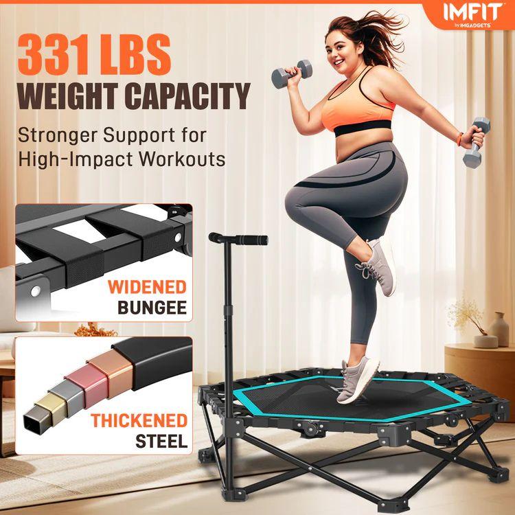 IMFIT Foldable Fitness Trampoline - Black