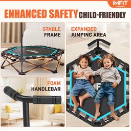 IMFIT Foldable Fitness Trampoline - Black
