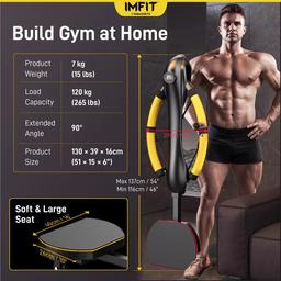 IMFIT PowerArc Abdominal Machine - Black/Yellow