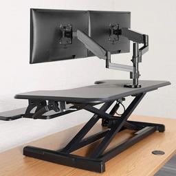 IMGadgets Adjustable Sit-Stand Desk Riser 33" - Black