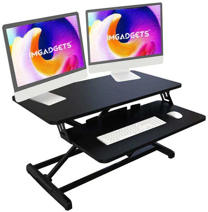 IMGadgets Adjustable Sit-Stand Desk Riser 35"
