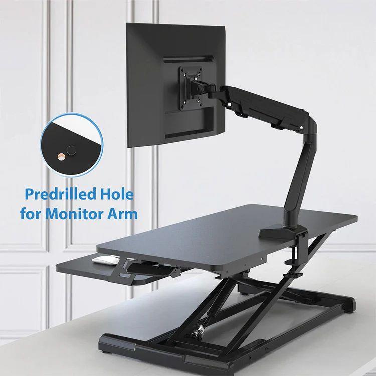 IMGadgets Adjustable Sit-Stand Desk Riser 35" - Black