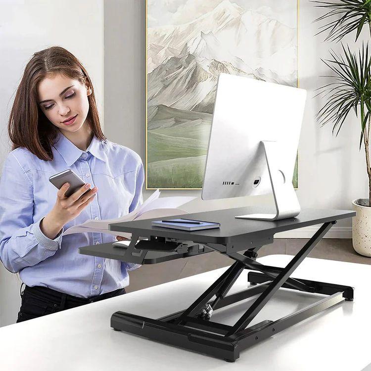 IMGadgets Adjustable Sit-Stand Desk Riser 35" - Black