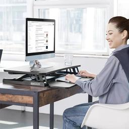 IMGadgets Adjustable Sit-Stand Desk Riser 35" - Black