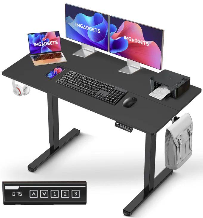 IMGadgets Standing Electric Adjustable Desk 47" x 24" - Black