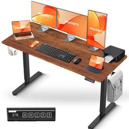 IMGadgets Standing Electric Adjustable Desk 55" x 24" - Brown