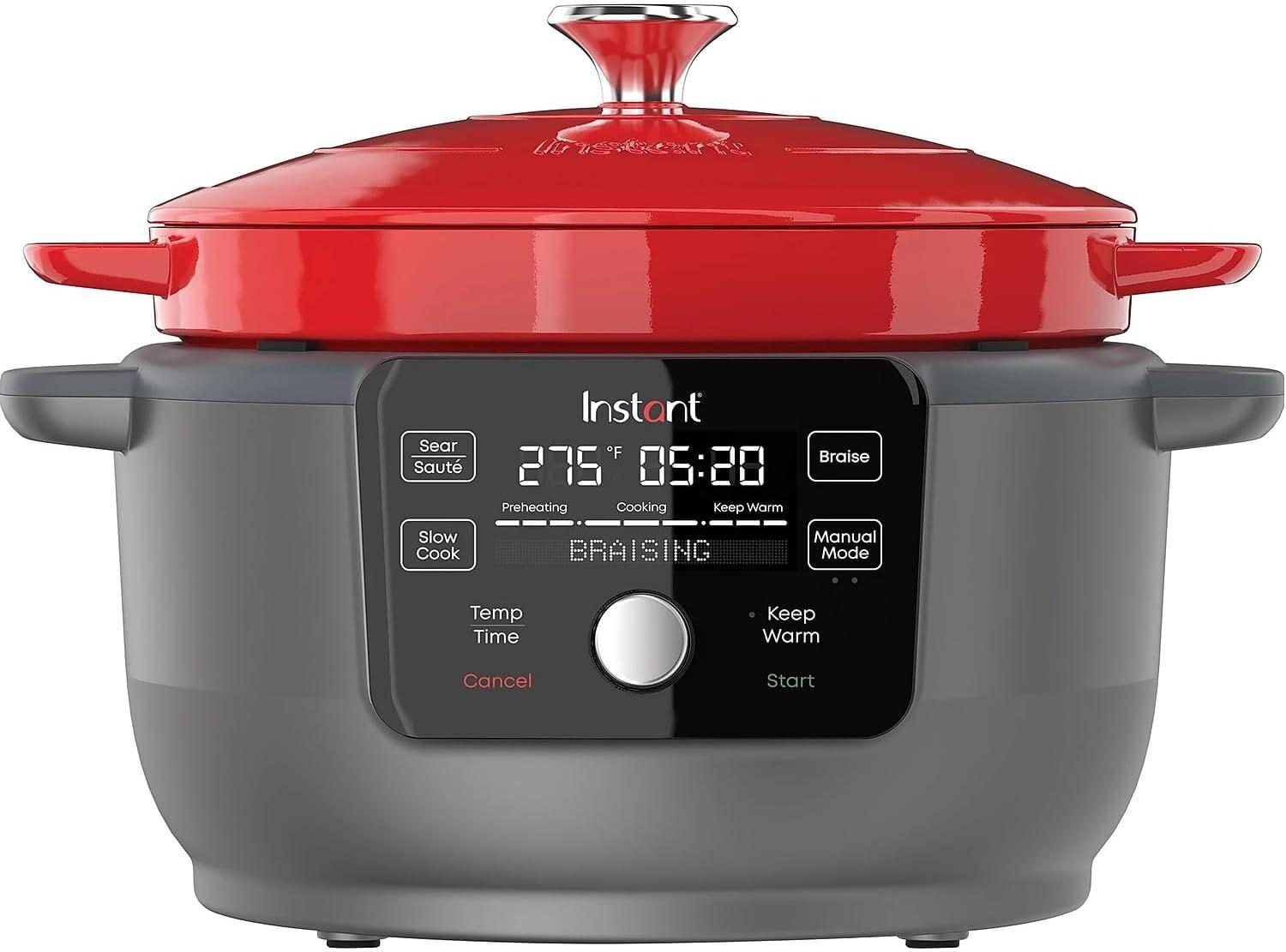 Instant 6-Quart 1500W Electric Round Dutch Oven