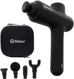 iReliev Percussion Massage Gun - Black