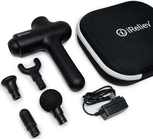 iReliev Percussion Massage Gun - Black