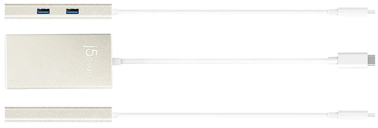 J5 JCA374 USB Type-C Multi-Adapter - Champagne Metallic