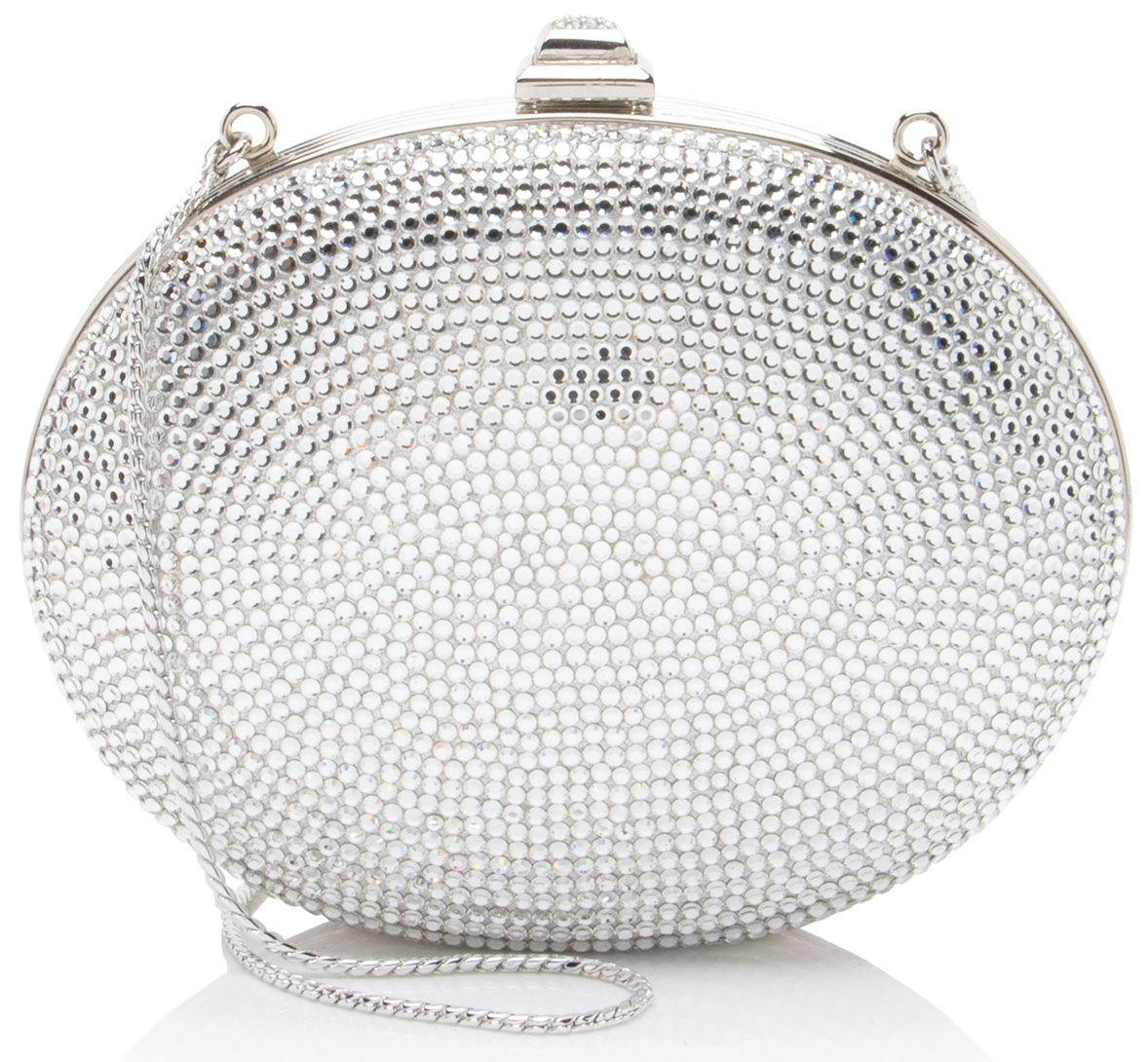 Judith Leiber Crystal Round Minaudiere