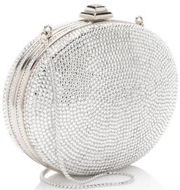 Judith Leiber Crystal Round Minaudiere