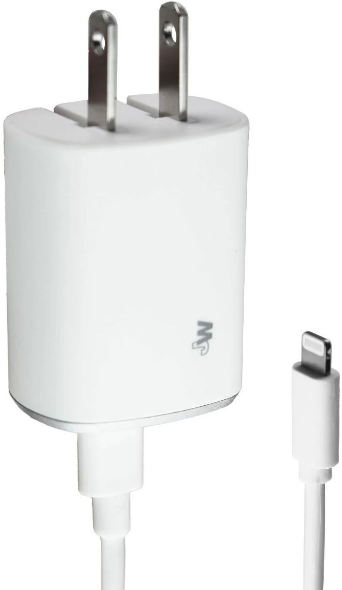 Just Wireless 8-Pin to USB-C MFi Wall Charger (6FT) (18W)