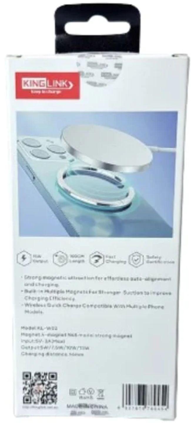 Refurbished Kinglink KLW02 15W Magnetic Wireless Charger Pad (1M) - Reebelo Canada