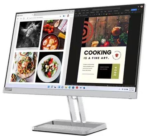 Lenovo L24i-40 Monitor 23.8" - Cloud Grey