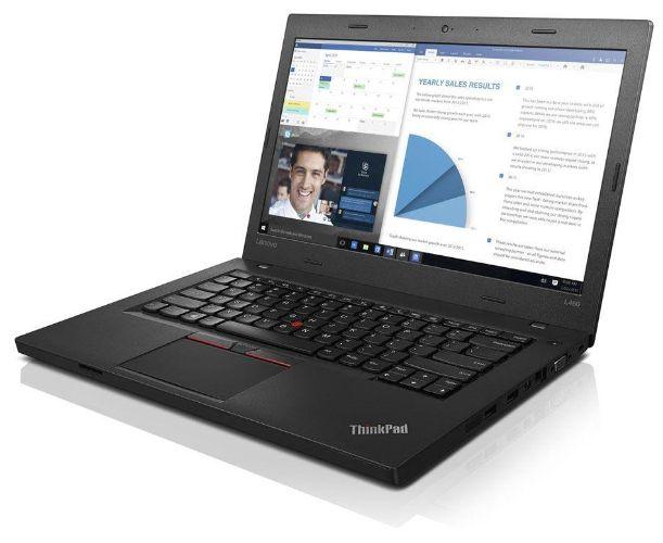 Lenovo ThinkPad L460 Laptop 14" - Black - Intel Core i5-6200U 2.3GHz - 16GB RAM - 240GB
