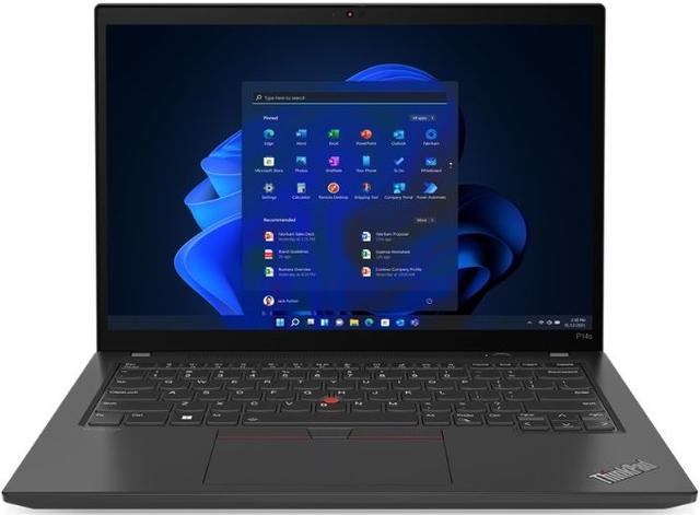 Lenovo ThinkPad P14s Gen 3 (Intel) Mobile Workstation Laptop 14" Intel Core i7-1260P 2.1GHz in Black in Premium condition