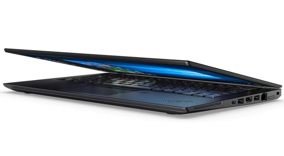 Lenovo ThinkPad T470s Laptop 14" - Black - Intel Core i7-7600U 2.8GHz - 8GB RAM - 256GB