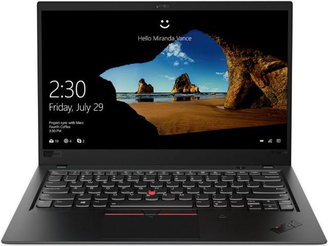 Lenovo ThinkPad X1 Carbon (Gen 6) Laptop 14" Intel Core i5-8250U 1.6GHz in Black in Excellent condition