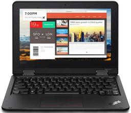 Lenovo ThinkPad Yoga 11e (Gen 5) Laptop 11.6" - Black - Intel Pentium Silver N5030 1.1GHz - 8GB RAM - 256GB