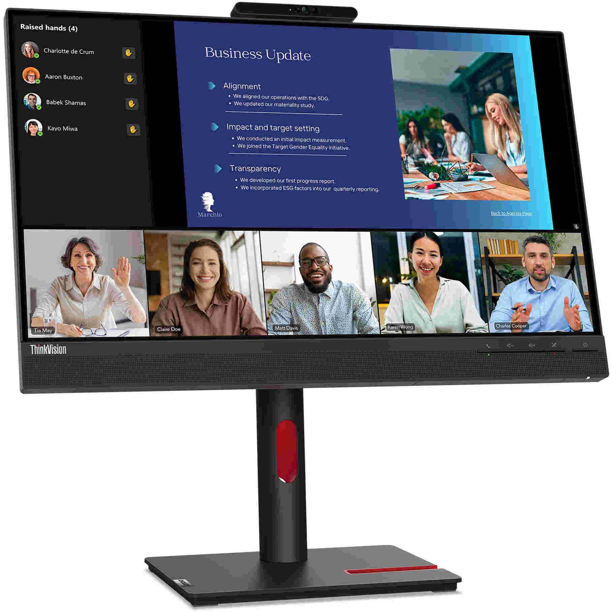 Lenovo ThinkVision T24v-30 Monitor 23.8" - Black
