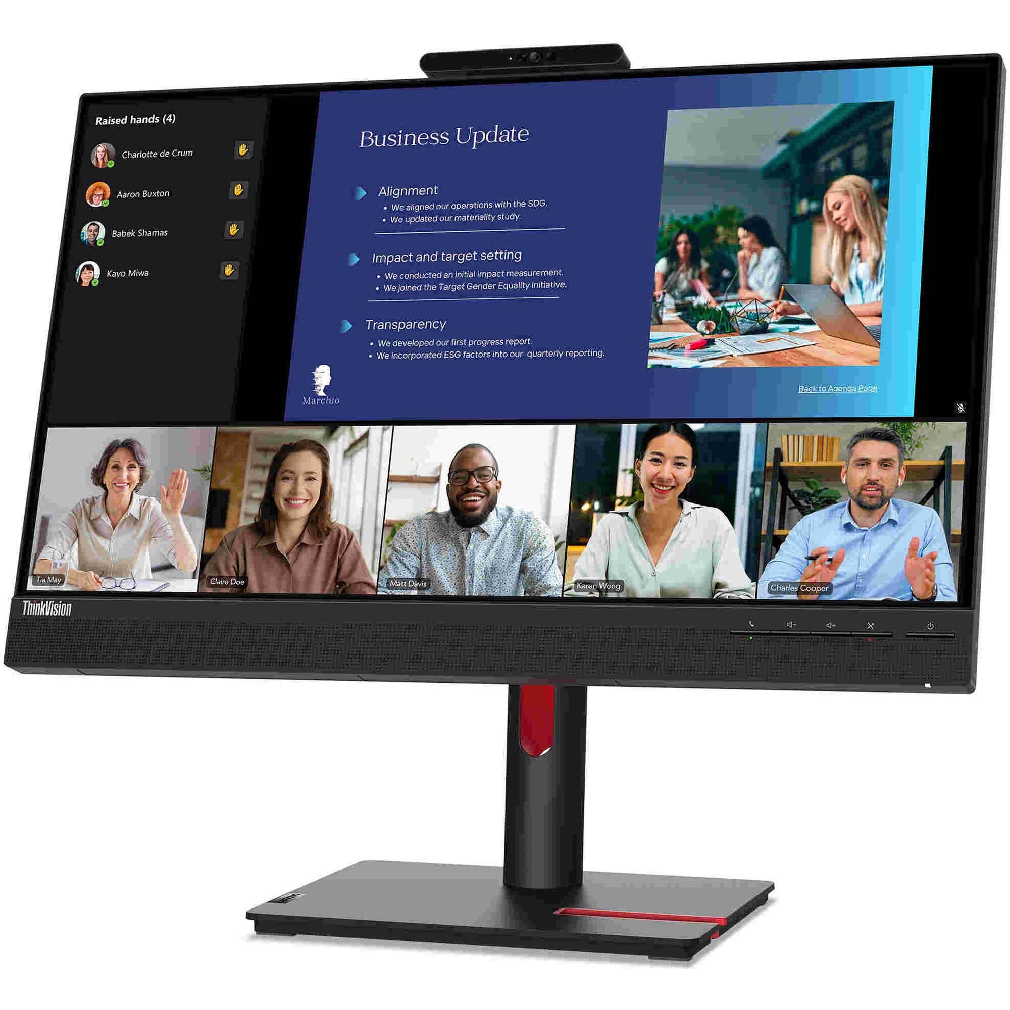 Lenovo ThinkVision T24v-30 Monitor 23.8" - Black