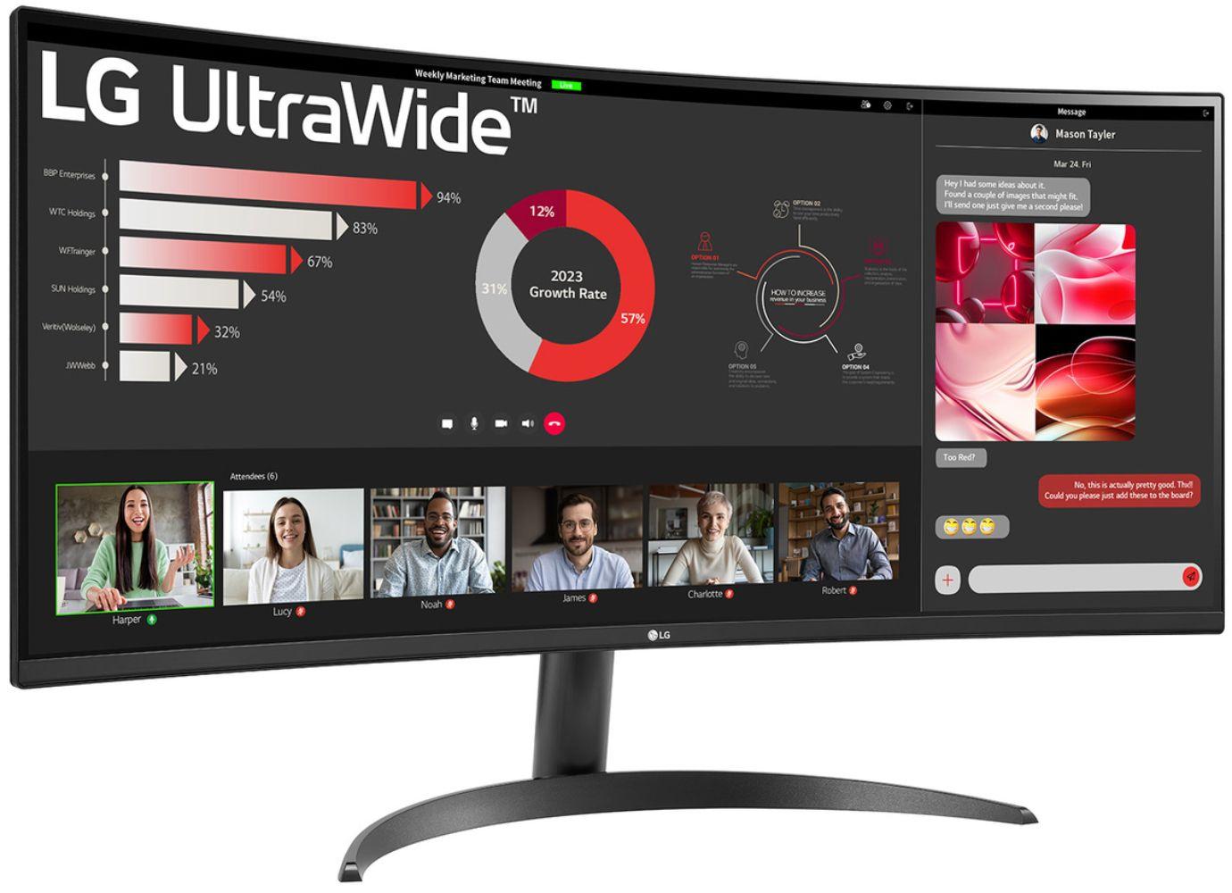 Refurbished LG 34WR50QK-B Curved UltraWide QHD Monitor 34" - Reebelo Canada