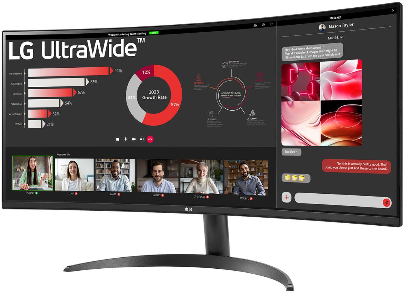 Refurbished LG 34WR50QK-B Curved UltraWide QHD Monitor 34" - Reebelo Canada