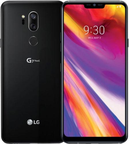 LG G7 ThinQ 64GB in New Aurora Black in Acceptable condition