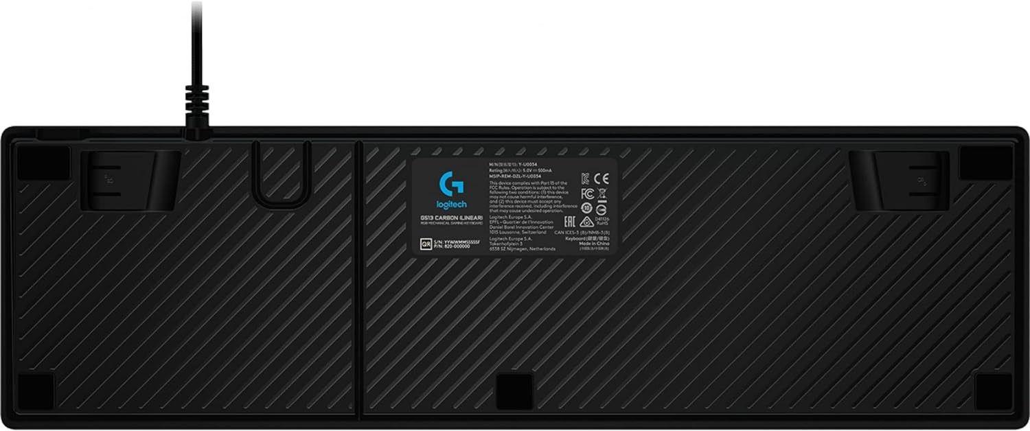 Logitech G513 RGB Mechanical Gaming Keyboard - Black