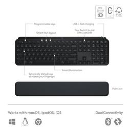 Logitech MX Keys S Wireless Keyboard & Mouse Combo Kit - Black