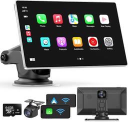 Madoec 9" Portable Wireless Apple Carplay Screen