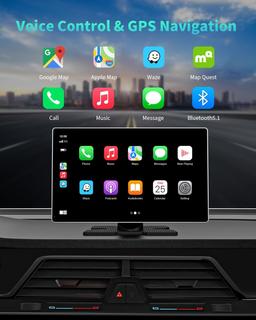 Madoec 9" Portable Wireless Apple Carplay Screen