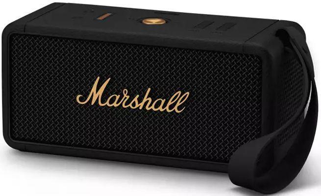 Marshall Middleton Portable Bluetooth Speaker - Black & Brass