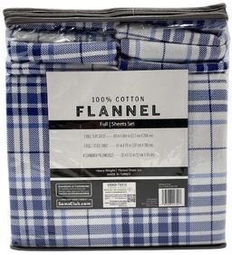 Member's Mark 100% Cotton 6pc Flannel Sheets Full Set
