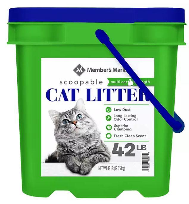 Member's Mark Scoopable Clumping Cat Litter 42lb