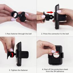 Mighty Mount Simpl Cradle Dash Mount - Black