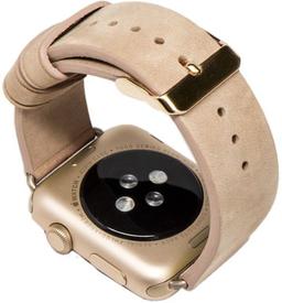 Monowear 38mm Apple Watch Leather Strap - Beige