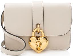Moschino Leather Heart Lock Shoulder Bag