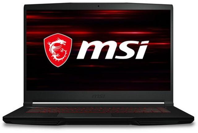 MSI GF63 Thin 10SC Gaming Laptop 15.6" Intel Core i5 10300H 2.5GHz in Black in Acceptable condition