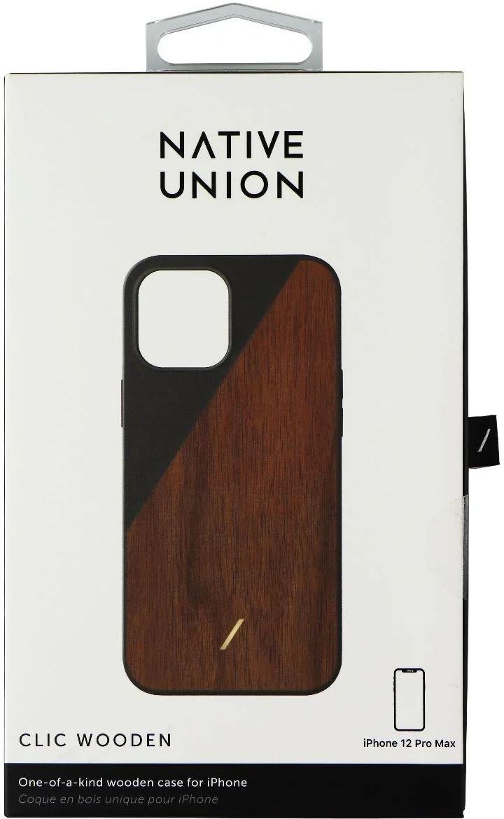 Native Union Clic Wooden Case for iPhone 12 Pro Max - Walnut/Black