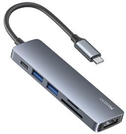 Orotec Yesido 6-in-1 Multiport Hub Adapter - Titanium Grey