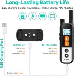 PECOLE Dog Training Waterproof Collar with Remote
