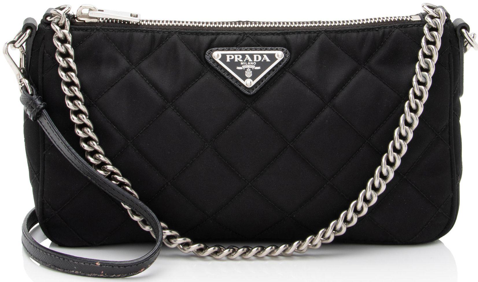 Prada Quilted Tessuto Impuntu Crossbody