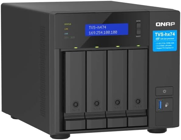 Qnap TVS-h474 4-Bay High-Speed Desktop NAS