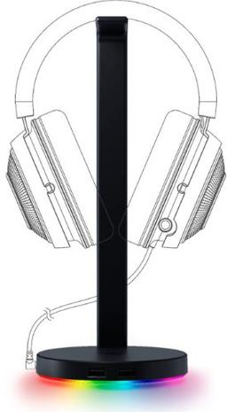 Razer Base Station V2 Chroma Headset Stand USB Hub - Black