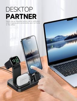RJR Updated 3 in 1 Charging Station for Apple Devices